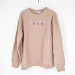 Spoolish by Emily Essen Aries Sun, Libra, and Virgo Rising Sweatshirt XL Pink